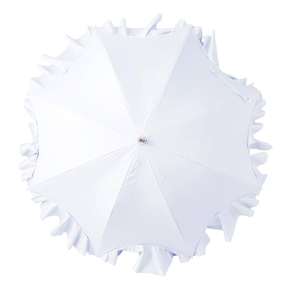 今期新作 晴雨兼用折りたたみ日傘　フレアフリル ライトブルー 晴雨兼用折りたたみ日傘 フレアフリル(505929090)｜阪急百貨店